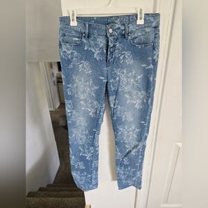 Blue Floral Women Jeans